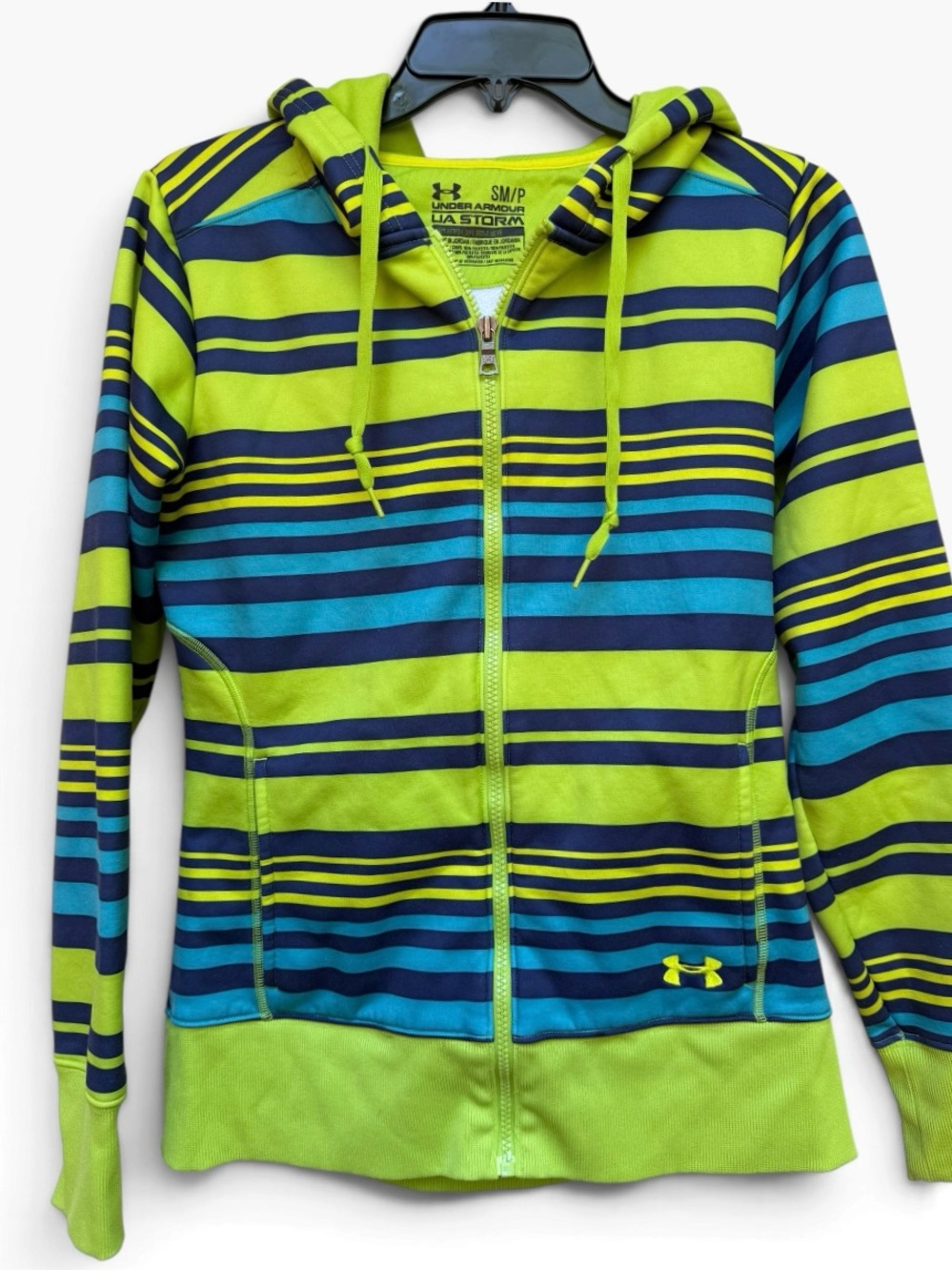Under Armour UA Storm Women's Full Zip Striped Hoodie Size Small